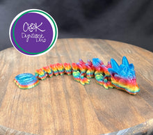 Load image into Gallery viewer, Pumpkin Spice Cookie Dragon – Small 3D Printed Dragon