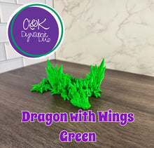 Load image into Gallery viewer, Dragon with Wings – 3D Printed Articulated Dragon