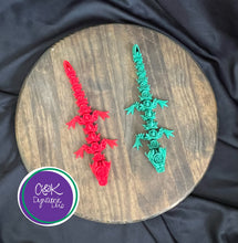 Load image into Gallery viewer, Rose Dragon – 3D Printed Articulated Dragon