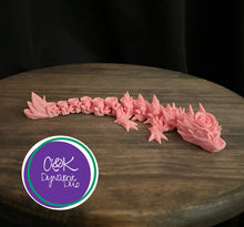 Load image into Gallery viewer, Rose Dragon – 3D Printed Articulated Dragon