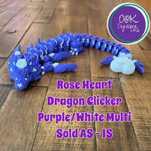 Load image into Gallery viewer, Rose Heart Clicker Dragon

