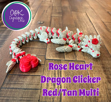 Load image into Gallery viewer, Rose Heart Clicker Dragon
