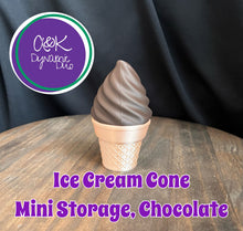 Load image into Gallery viewer, Ice Cream Cone Mini Storage – 3D Printed Container
