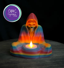 Load image into Gallery viewer, Hooded Skeleton Tea Light Holder
