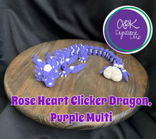 Load image into Gallery viewer, Rose Heart Clicker Dragon
